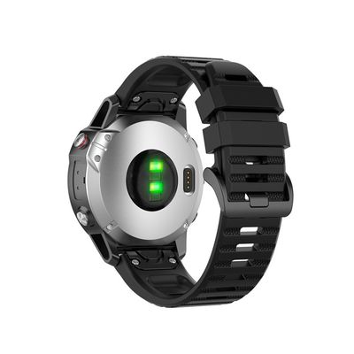 Silikonový řemínek FIXED Silicone Strap pro Garmin QuickFit 26mm, černý