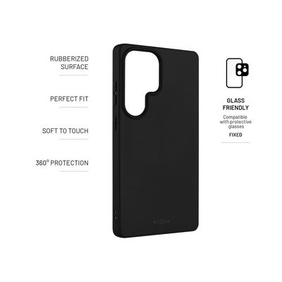 Zadní pogumovaný kryt FIXED Story pro Samsung Galaxy S25 Ultra, černý