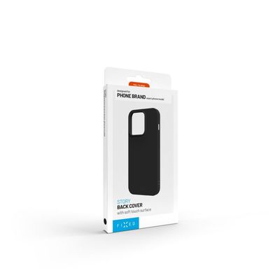 Zadní pogumovaný kryt FIXED Story pro Samsung Galaxy S25 Ultra, černý