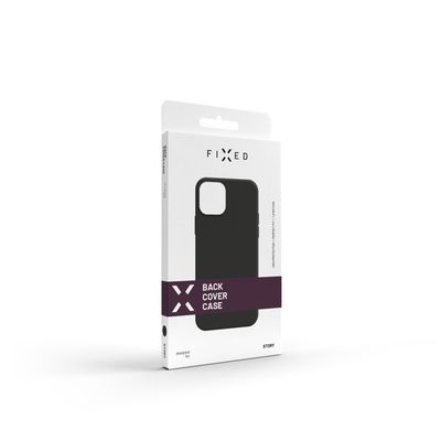 Zadní pogumovaný kryt FIXED Story pro Samsung Galaxy A25 5G, černý
