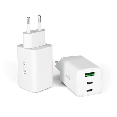 Epico UltraBoost EA65 65W GaN síťová rychlonabíječka - bílá