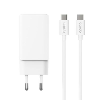 Epico UltraBoost EA65 65W GaN síťová rychlonabíječka + 1,2m kabel - bílá