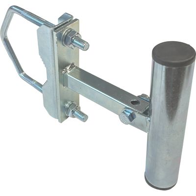 Anténní držák na zeď, stožár nebo balkon, délka 15cm, výška 15cm, průměr 35mm, třmen 100mm, retail balení