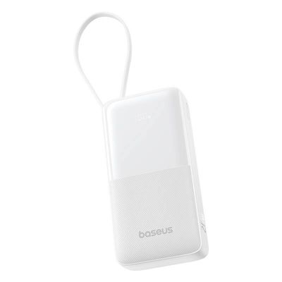 Powerbanka Baseus Bipow 2 20000mAh 20W s kabelem USB-C bílá