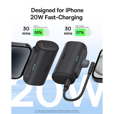 Powerbanka Baseus Compact 5000mAh 20W Lightning černá