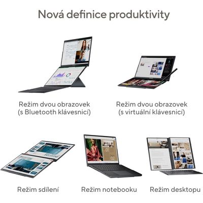 ASUS Zenbook Duo OLED UX8406CA-OLED088W Inkwell Gray celokovový