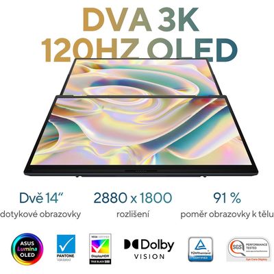 ASUS Zenbook Duo OLED UX8406CA-OLED088W Inkwell Gray celokovový