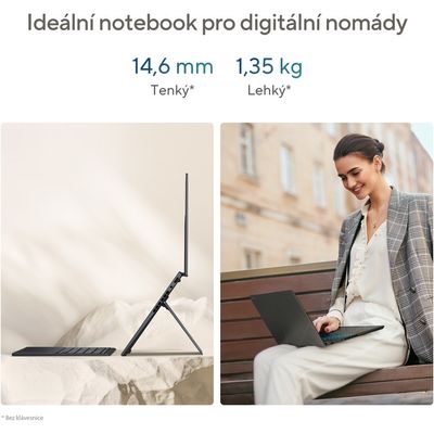 ASUS Zenbook Duo OLED UX8406CA-OLED067X Inkwell Gray celokovový