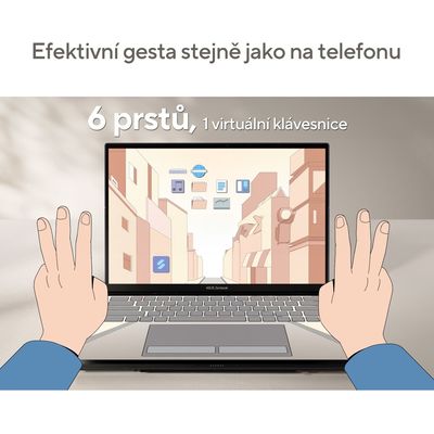 ASUS Zenbook Duo OLED UX8406CA-OLED067X Inkwell Gray celokovový