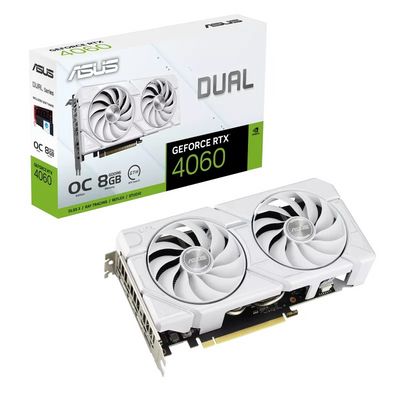 ASUS Dual GeForce RTX 4060 EVO White OC
