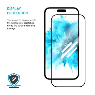 Ochranné tvrzené sklo FIXED Full-Cover pro POCO X7 Pro, černé