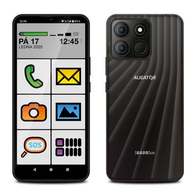 ALIGATOR S6600 Senior 4+64GB černý