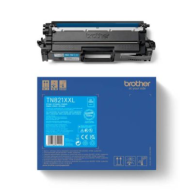 Brother toner TN-821XXLC azurová (12000 stran) - originální