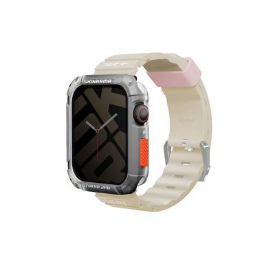 SKINARMA Shokku řemínek pro Apple Watch 45/44/42 mm, Beige
