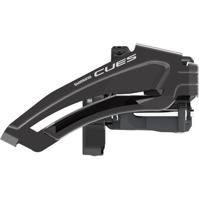 Přesmykač SHIMANO CUES FD-U8010 pro 2x10/11 obj. 34,9 (31,8 + 28,6 adapt) Top-swing LOW CLAMP pro 36