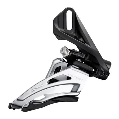 Přesmykač SHIMANO MTB ostatní FD-MT400 pro 2x9, př mont D-typ, SIDE SWING, front pull 14z