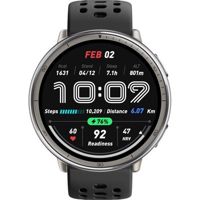 Amazfit Active 2 silikonový náramek, černá