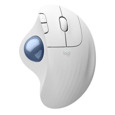 Logitech ERGO M575S, bezdrátová, bluetooth, bílá