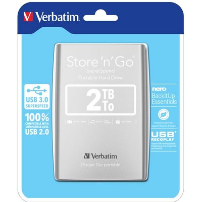 Verbatim Store n Go 2TB, stříbrný