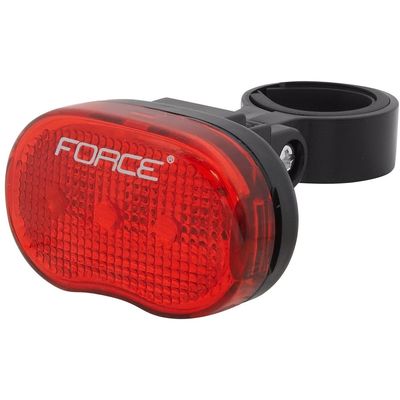 FORCE světlo zadní TRI - 3 diody + baterie