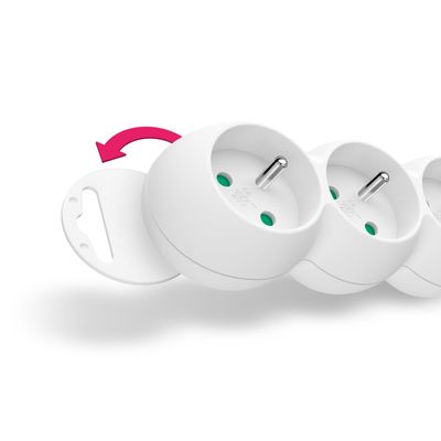 Connect IT prodlužovací kabel 230 V, 3 zásuvky, 1,5m, s vypínačem (bílý)
