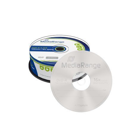 DVD-R MediaRange 4,7GB 16x SPINDL (25pack)