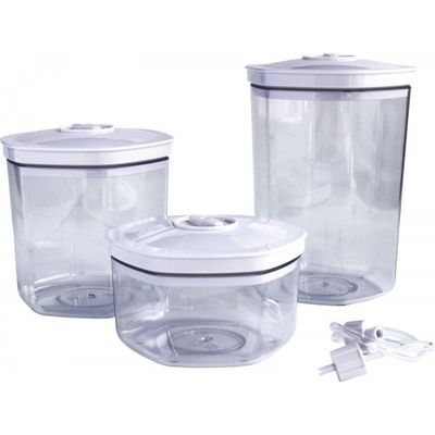 Maxxo VC1800 3dílná sada vakuovacích dóz, 700/1400/2000 ml
