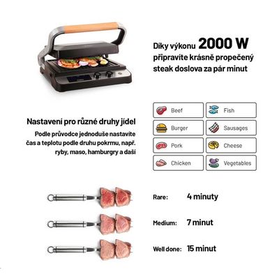 Lauben Contact Grill 2000SB - kontaktní gril