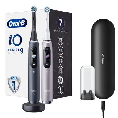 Oral-B iO9 Series Duo Pack Black/Rose Extra Handle