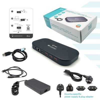 i-tec Thunderbolt 3 Dual 4K Docking Station, Power Delivery 60W - rozbalené / použité