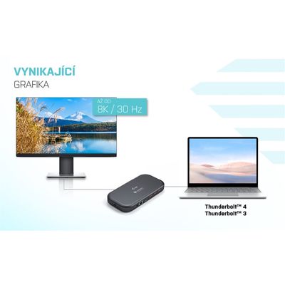 i-tec Thunderbolt 3 Dual 4K Docking Station, Power Delivery 60W - rozbalené / použité