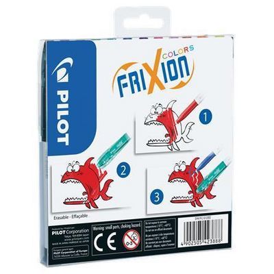 PILOT Fixy Frixion Colors, sada,12 barev, 0,39-0,7 mm, vymazatelný