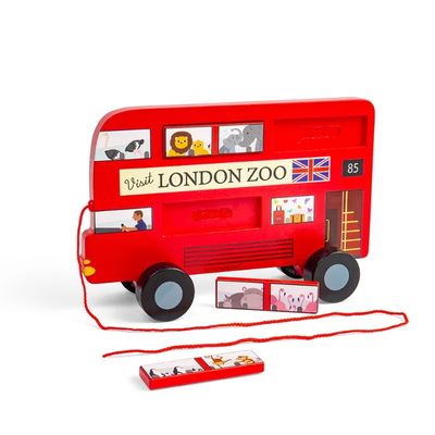 Bigjigs Toys Tahací hračka Londýnský autobus