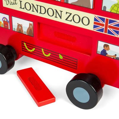 Bigjigs Toys Tahací hračka Londýnský autobus