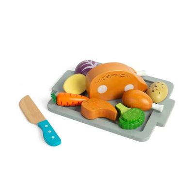 Bigjigs Toys Sada Pečené kuře se zeleninou