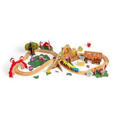 Bigjigs Rail Dřevěná vláčkodráha Příšerky