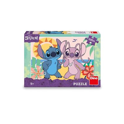 Dino Puzzle Stitch na pláži 100 XL dílků