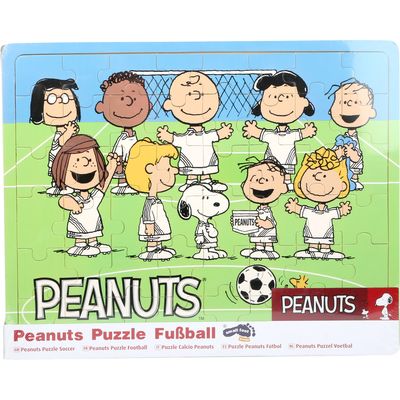 small foot Dřevěné puzzle Snoopy a fotbal