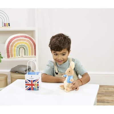 Rainbow Plyšový králíček Petr v tašce Union Jack