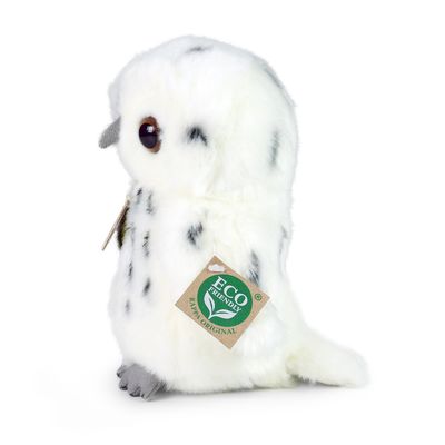 Rappa Plyšová sova bílá 18 cm ECO-FRIENDLY