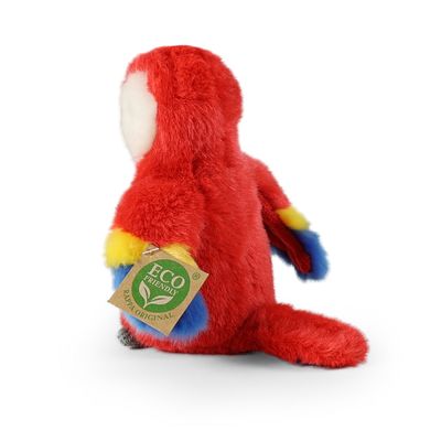Rappa Plyšový papoušek Ara 16 cm červený ECO-FRIENDLY