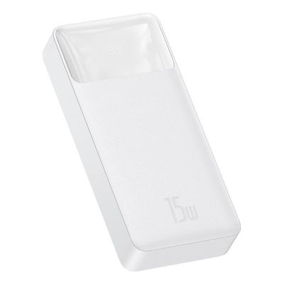 Baseus Bipow powerbanka s digitálním displejem 20000mAh 15W bílá
