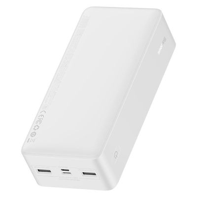 Baseus Bipow powerbanka s digitálním displejem 30000mAh 15W bílá