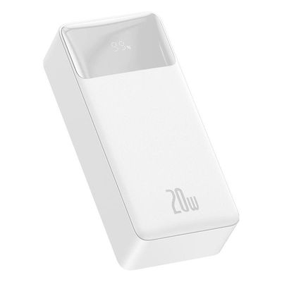 Baseus Bipow powerbanka s digitálním displejem 30000mAh 20W bílá