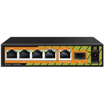 Conexpro GNT-P1006G6, PoE switch, 5x LAN, 4x PoE, 1x SFP - rozbalené / použité