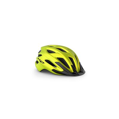 Cyklistická helma MET CROSSOVER lime žlutá metalická - 52/59