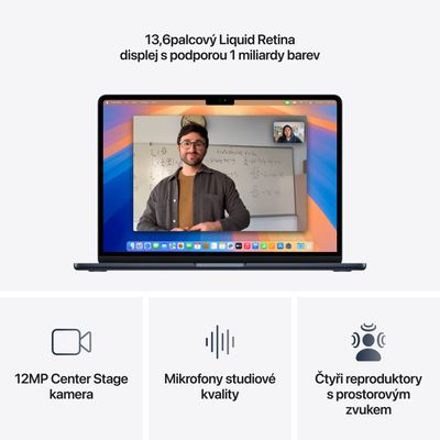Apple MacBook Air 13,M4 chip 10-core CPU/10-core GPU,24GB,512GB SSD - Midnight