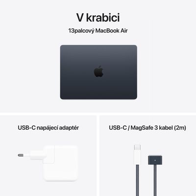 Apple MacBook Air 13,M4 chip 10-core CPU/10-core GPU,24GB,512GB SSD - Midnight