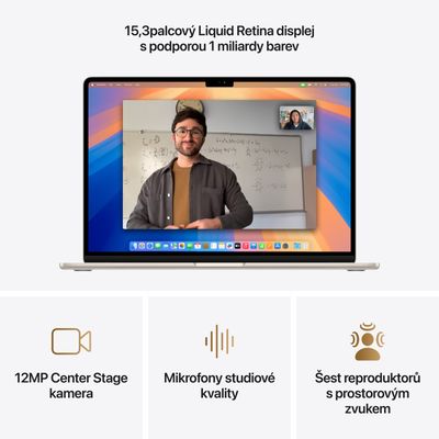 Apple MacBook Air 15,M4 chip 10-core CPU/10-core GPU,16GB,256GB SSD - Starlight
