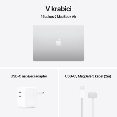 Apple MacBook Air 15,M4 chip 10-core CPU/10-core GPU,16GB,512GB SSD - Silver